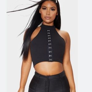 NEW NEVER WORN Black crop top